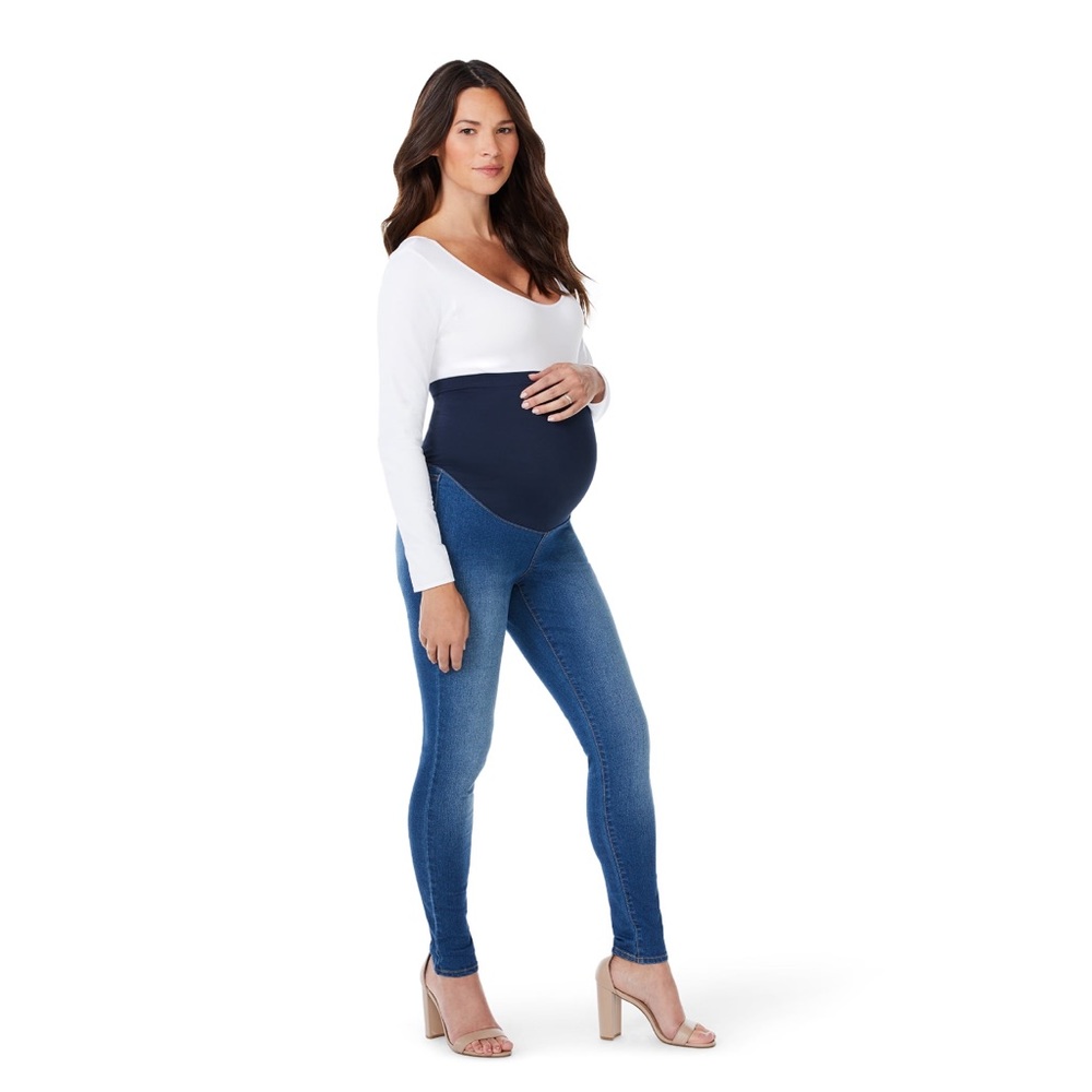 Sofia Jeans by Sofia Vergara Rosa Curvy Maternity Jeggings with Full Belly Band